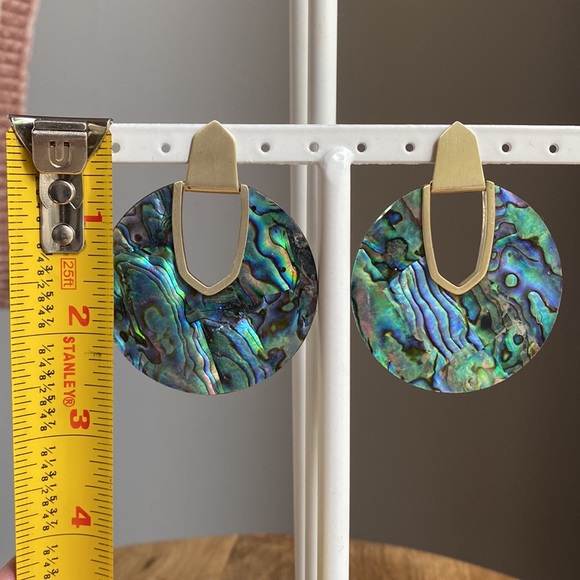 Kendra Scott Alabone and Gold Diane Earrings - Picture 3 of 4